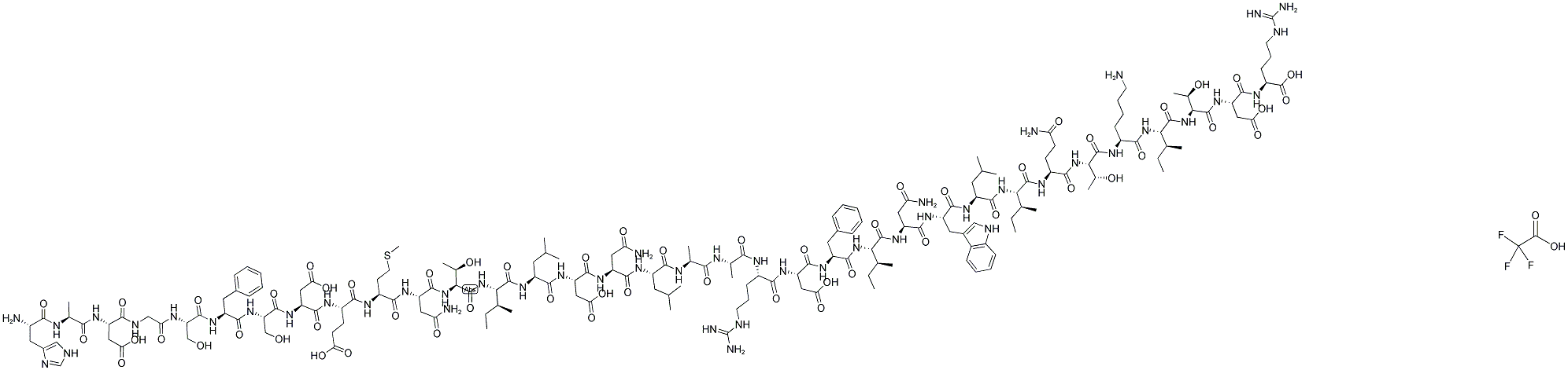 GLP-2 (HUMAN) TRIFLUOROACETATE SALT Struktur