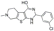 2-(3-CHLOROPHENYL)-7-METHYL-1,2,5,6,7,8-HEXAHYDROPYRIDO[4',3':4,5]THIENO[2,3-D]PYRIMIDIN-4-OL Struktur