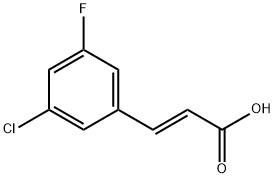 3-CHLORO-5-FLUOROCINNAMIC ACID Struktur