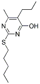 6-METHYL-2-(PENTYLTHIO)-5-PROPYLPYRIMIDIN-4-OL Struktur