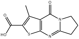 3-METHYL-4-OXO-4,6,7,8-TETRAHYDROPYRROLO[1,2-A]THIENO[2,3-D]PYRIMIDINE-2-CARBOXYLIC ACID Struktur