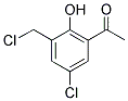 1-(5-CHLORO-3-CHLOROMETHYL-2-HYDROXY-PHENYL)-ETHANONE Struktur