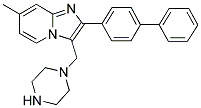 2-BIPHENYL-4-YL-7-METHYL-3-PIPERAZIN-1-YLMETHYL-IMIDAZO[1,2-A]PYRIDINE Struktur