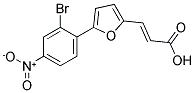 (2E)-3-[5-(2-BROMO-4-NITROPHENYL)-2-FURYL]ACRYLIC ACID Struktur