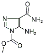 METHYL 5-AMINO-4-(AMINOCARBONYL)-1H-IMIDAZOLE-1-CARBOXYLATE Struktur