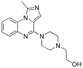 2-[4-(1-METHYLIMIDAZO[1,5-A]QUINOXALIN-4-YL)PIPERAZIN-1-YL]ETHANOL Struktur