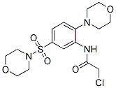 2-CHLORO-N-[5-(MORPHOLINE-4-SULFONYL)-2-MORPHOLIN-4-YL-PHENYL]-ACETAMIDE Struktur