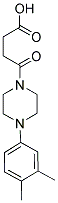 4-[4-(3,4-DIMETHYLPHENYL)PIPERAZIN-1-YL]-4-OXOBUTANOIC ACID Struktur