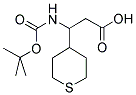 3-TERT-BUTOXYCARBONYLAMINO-3-(TETRAHYDRO-THIOPYRAN-4-YL)-PROPIONIC ACID Struktur