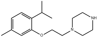 1-[2-(2-ISOPROPYL-5-METHYL-PHENOXY)-ETHYL]-PIPERAZINE Struktur