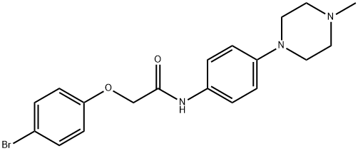 2-(4-BROMOPHENOXY)-N-[4-(4-METHYLPIPERAZIN-1-YL)PHENYL]ACETAMIDE Struktur