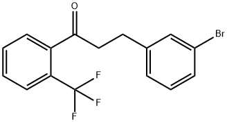 3-(3-BROMOPHENYL)-2'-TRIFLUOROMETHYLPROPIOPHENONE Struktur