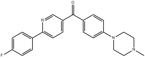 [6-(4-FLUOROPHENYL)-3-PYRIDINYL][4-(4-METHYLPIPERAZINO)PHENYL]METHANONE Struktur