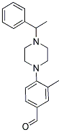 3-METHYL-4-[4-(1-PHENYLETHYL)PIPERAZIN-1-YL]BENZALDEHYDE Struktur