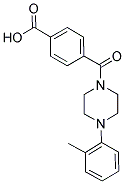 4-([4-(2-METHYLPHENYL)PIPERAZIN-1-YL]CARBONYL)BENZOIC ACID Struktur