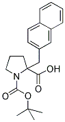 BOC-ALPHA-(2-NAPHTHYLMETHYL)-(D,L)-PROLINE Struktur