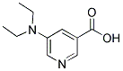 5-(DIETHYLAMINO)NICOTINIC ACID Struktur