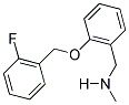 1-(2-((2-FLUOROBENZYL)OXY)PHENYL)-N-METHYLMETHANAMINE Struktur