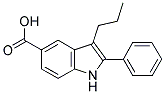 2-PHENYL-3-PROPYL-1H-INDOLE-5-CARBOXYLIC ACID Struktur