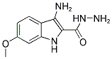 3-AMINO-6-METHOXY-1H-INDOLE-2-CARBOXYLIC ACID HYDRAZIDE Struktur