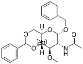 BENZYL 2-ACETAMIDO-3-O-METHYL-4,6-O-BENZYLIDENE-ALPHA-D-GLUCOPYRANOSIDE Struktur