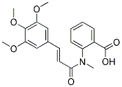 2-[METHYL-[3-(3,4,5-TRIMETHOXY-PHENYL)-ACRYLOYL]-AMINO]-BENZOIC ACID Struktur