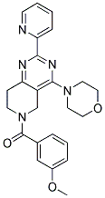 (3-METHOXY-PHENYL)-(4-MORPHOLIN-4-YL-2-PYRIDIN-2-YL-7,8-DIHYDRO-5H-PYRIDO[4,3-D]PYRIMIDIN-6-YL)-METHANONE Struktur