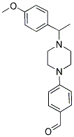 4-(4-[1-(4-METHOXYPHENYL)ETHYL]PIPERAZIN-1-YL)BENZALDEHYDE Struktur