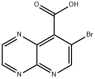 7-BROMOPYRIDO[2,3-B]PYRAZINE-8-CARBOXYLIC ACID Struktur