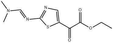 ETHYL 2-(2-([(DIMETHYLAMINO)METHYLENE]AMINO)-1,3-THIAZOL-5-YL)-2-OXOACETATE Struktur