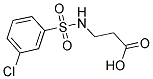 3-[[(3-CHLOROPHENYL)SULFONYL]AMINO]PROPANOIC ACID Struktur