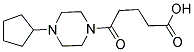 5-(4-CYCLOPENTYLPIPERAZIN-1-YL)-5-OXOPENTANOIC ACID Struktur