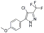 4-CHLORO-5-(4-METHOXYPHENYL)-3-TRIFLUOMETHYLPYRAZOLE Struktur