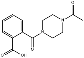 2-[(4-ACETYLPIPERAZIN-1-YL)CARBONYL]BENZOIC ACID Struktur