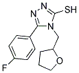 5-(4-FLUOROPHENYL)-4-(TETRAHYDROFURAN-2-YLMETHYL)-4H-1,2,4-TRIAZOLE-3-THIOL Struktur