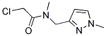 2-CHLORO-N-METHYL-N-(1-METHYL-1H-PYRAZOL-3-YL-METHYL)-ACETAMIDE Struktur