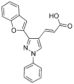 3-(3-BENZOFURAN-2-YL-1-PHENYL-1H-PYRAZOL-4-YL)-ACRYLIC ACID Struktur