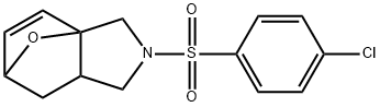 3-[(4-CHLOROPHENYL)SULFONYL]-10-OXA-3-AZATRICYCLO[5.2.1.0(1,5)]DEC-8-ENE Struktur