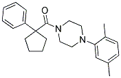 4-(2,5-DIMETHYLPHENYL)PIPERAZINYL PHENYLCYCLOPENTYL KETONE Struktur