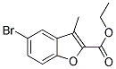 5-BROMO-3-METHYL-BENZOFURAN-2-CARBOXYLIC ACID ETHYL ESTER Struktur