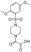 (4-[(2,5-DIMETHOXYPHENYL)SULFONYL]PIPERAZIN-1-YL)(OXO)ACETIC ACID Struktur