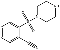 2-(PIPERAZIN-1-YLSULFONYL)BENZONITRILE Struktur