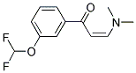 1-(3-DIFLUOROMETHOXY-PHENYL)-3-DIMETHYLAMINO-PROPENONE Struktur