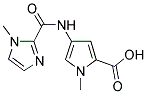 1-METHYL-4-[(1-METHYL-1H-IMIDAZOLE-2-CARBONYL)-AMINO]-1H-PYRROLE-2-CARBOXYLIC ACID Struktur