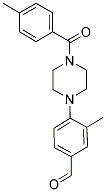 3-METHYL-4-[4-(4-METHYLBENZOYL)PIPERAZIN-1-YL]BENZALDEHYDE Struktur