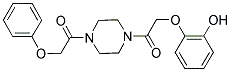 2-(2-OXO-2-[4-(PHENOXYACETYL)PIPERAZIN-1-YL]ETHOXY)PHENOL Struktur