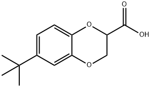 6-TERT-BUTYL-2,3-DIHYDRO-BENZO[1,4]DIOXINE-2-CARBOXYLIC ACID Struktur