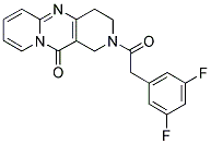 2-[(3,5-DIFLUOROPHENYL)ACETYL]-1,2,3,4-TETRAHYDRO-11H-DIPYRIDO[1,2-A:4',3'-D]PYRIMIDIN-11-ONE Struktur