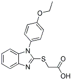 [[1-(4-ETHOXYPHENYL)-1H-BENZIMIDAZOL-2-YL]THIO]ACETIC ACID Struktur