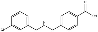 4-(((3-CHLOROBENZYL)AMINO)METHYL)BENZOIC ACID Struktur